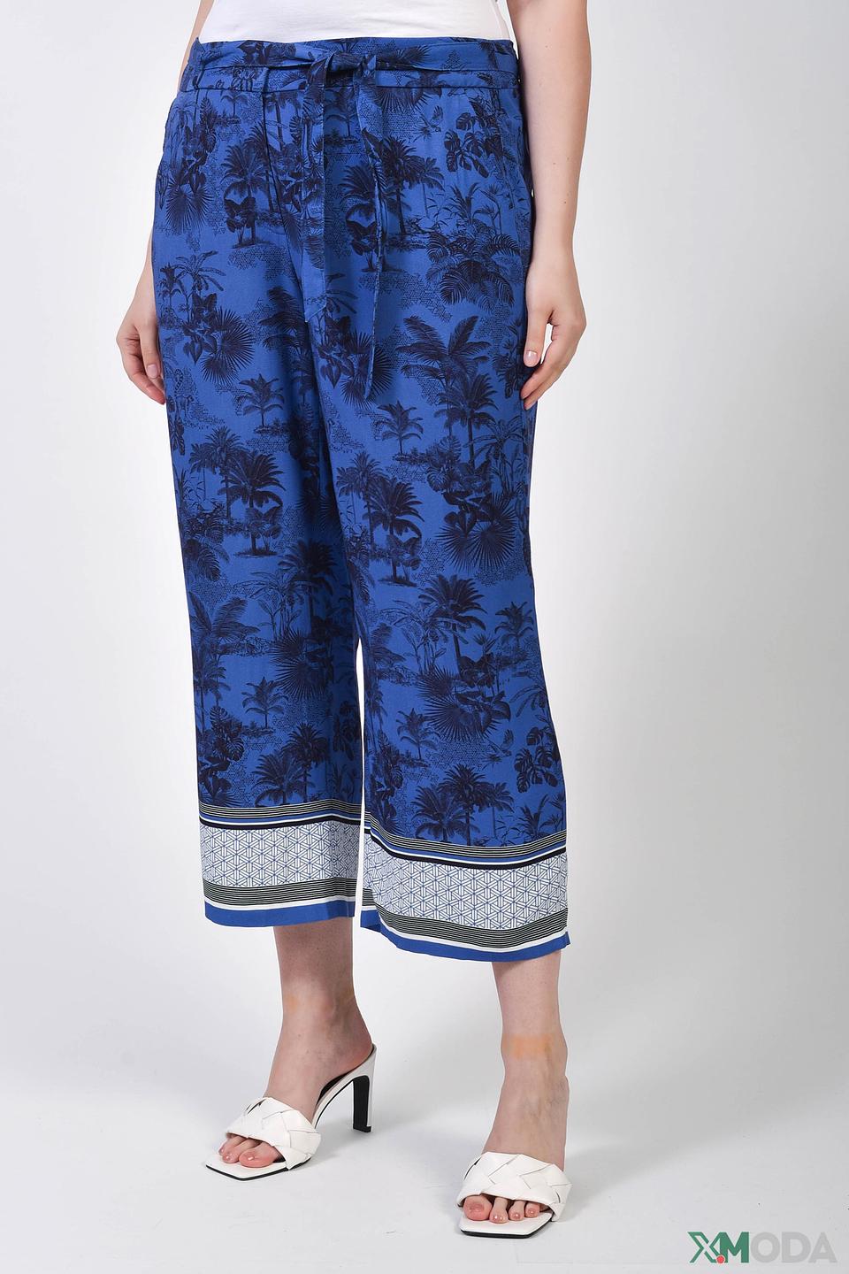 Брюки Gerry Weber EDITION синие с принтом