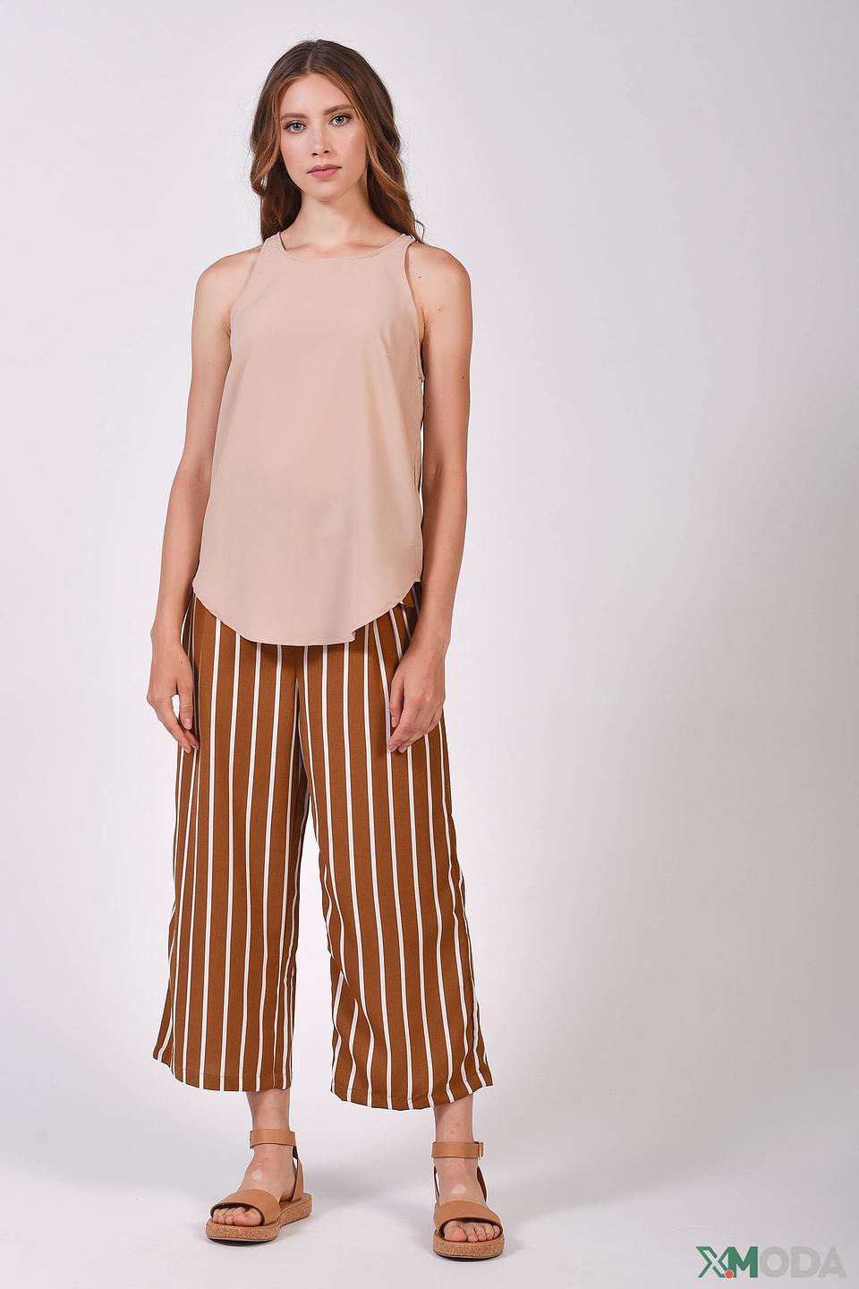 Блуза Alcott на бретелях бежевая