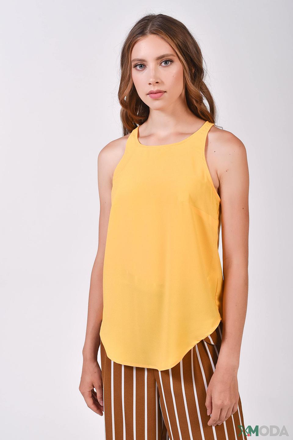 Блуза Alcott женская горчичная