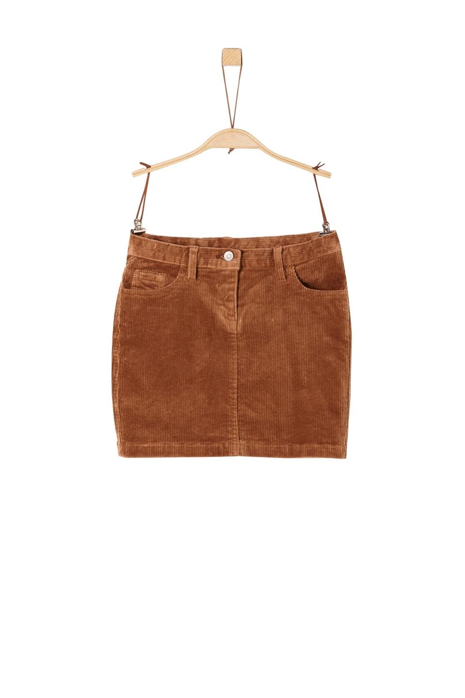 Юбка s.Oliver вельветовая коричневая