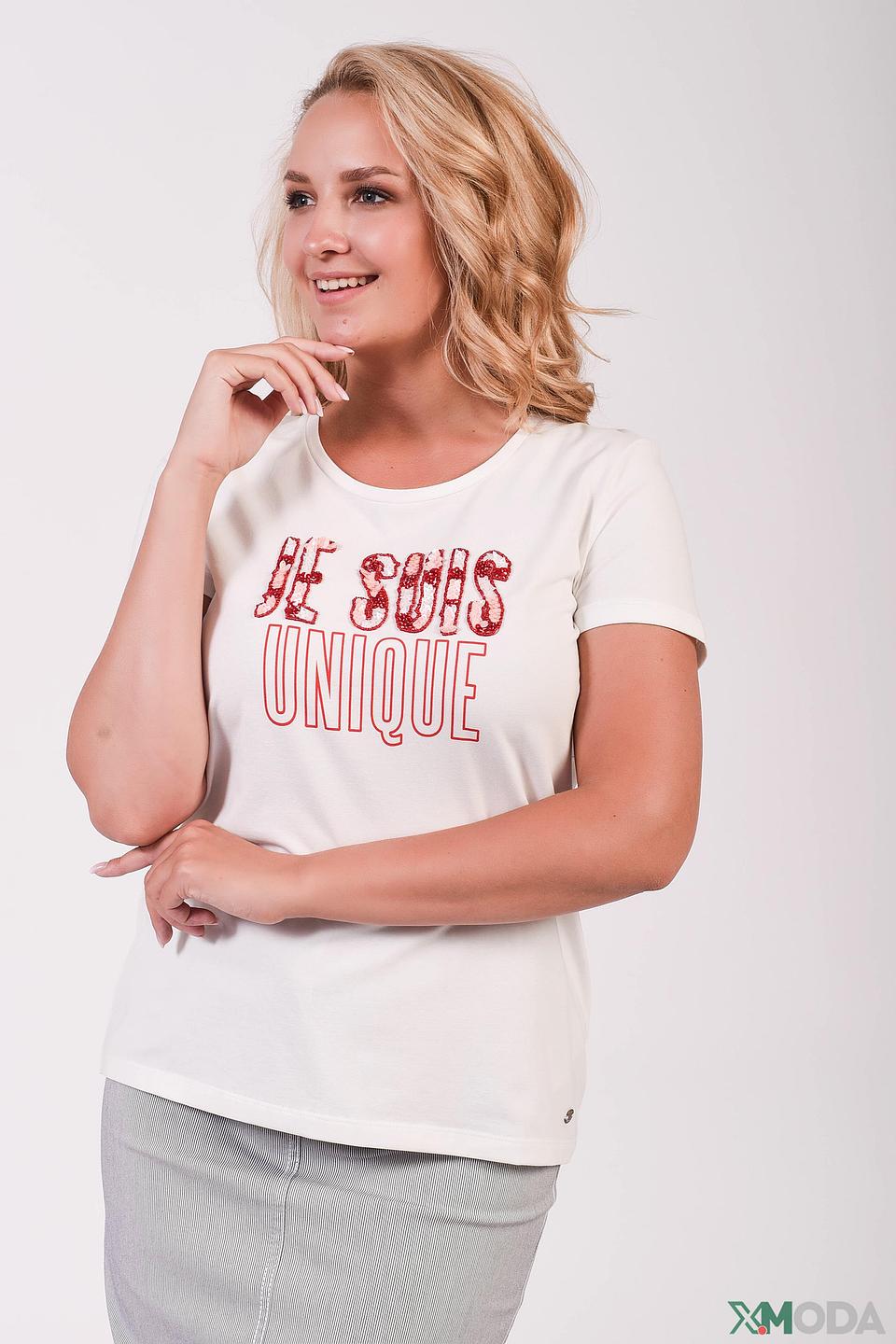 Футболка Taifun с принтом белая