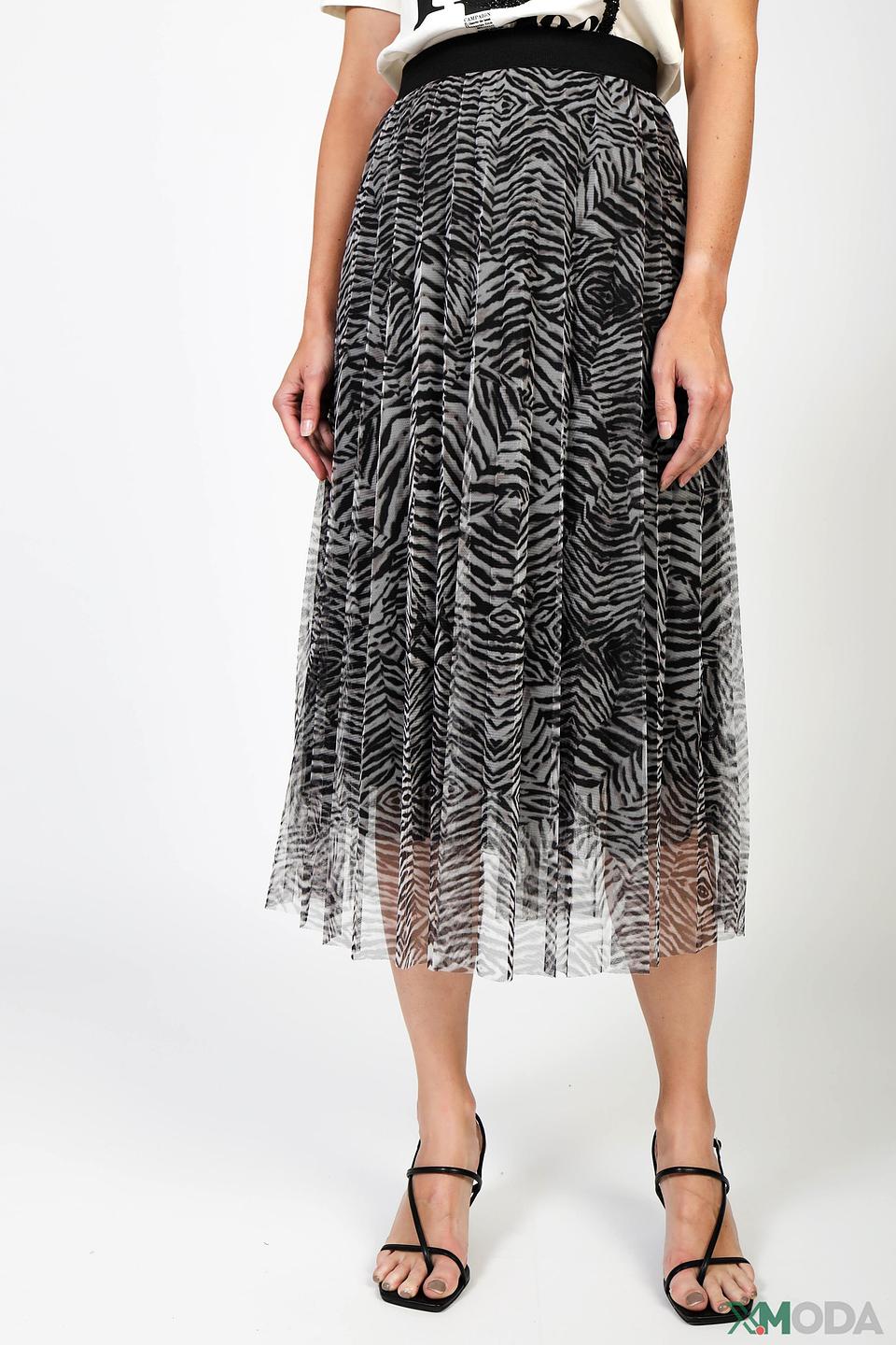 Юбка Margittes с принтом зебра