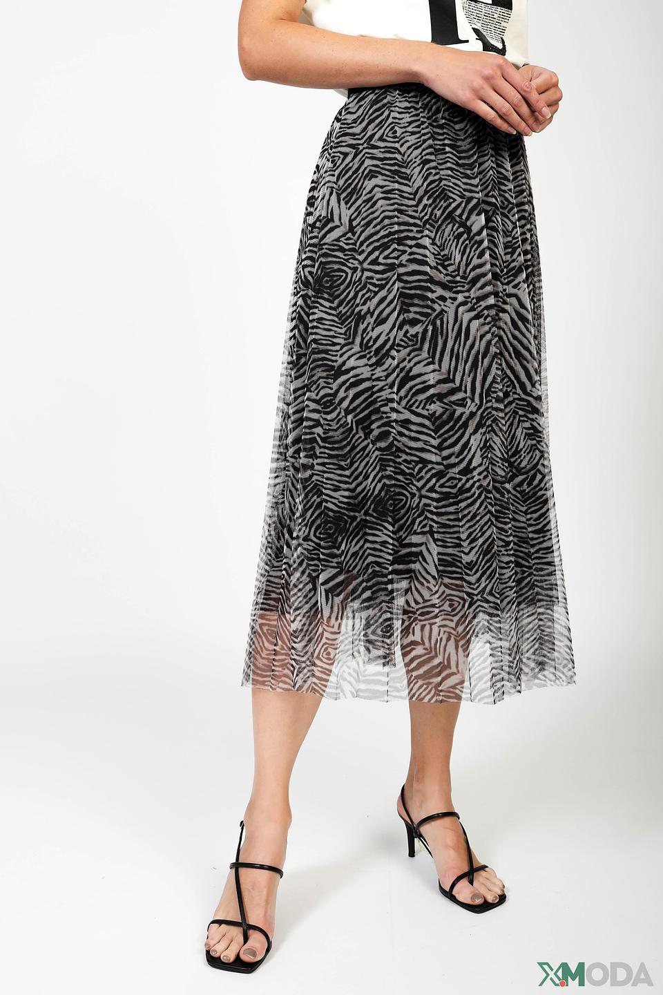 Юбка Margittes с принтом зебра