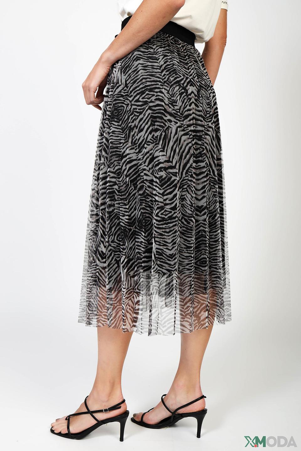 Юбка Margittes с принтом зебра