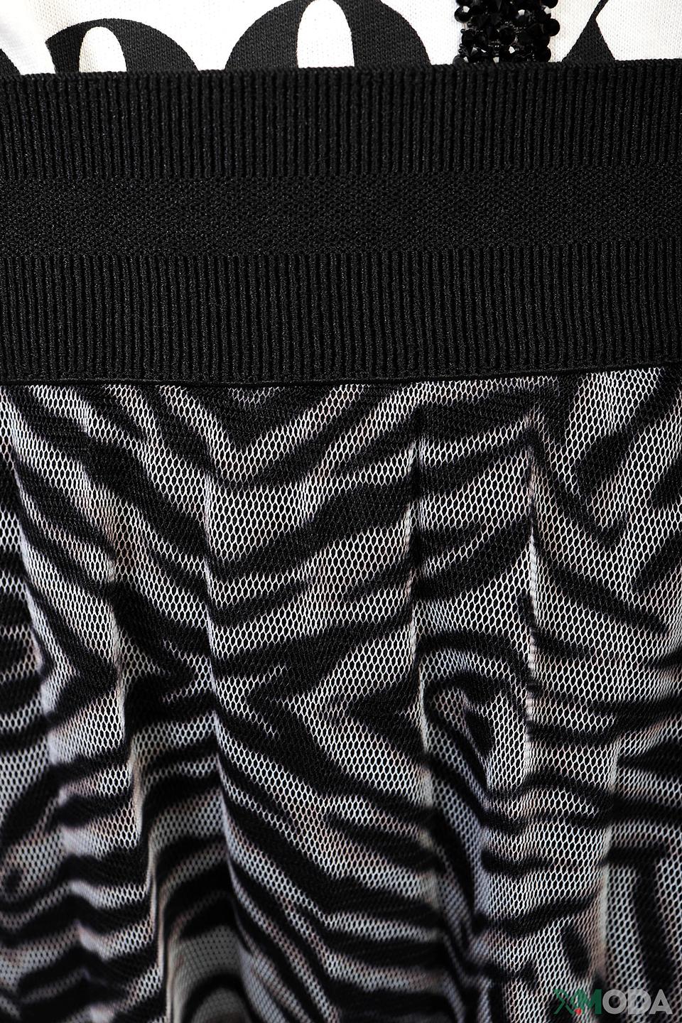 Юбка Margittes с принтом зебра