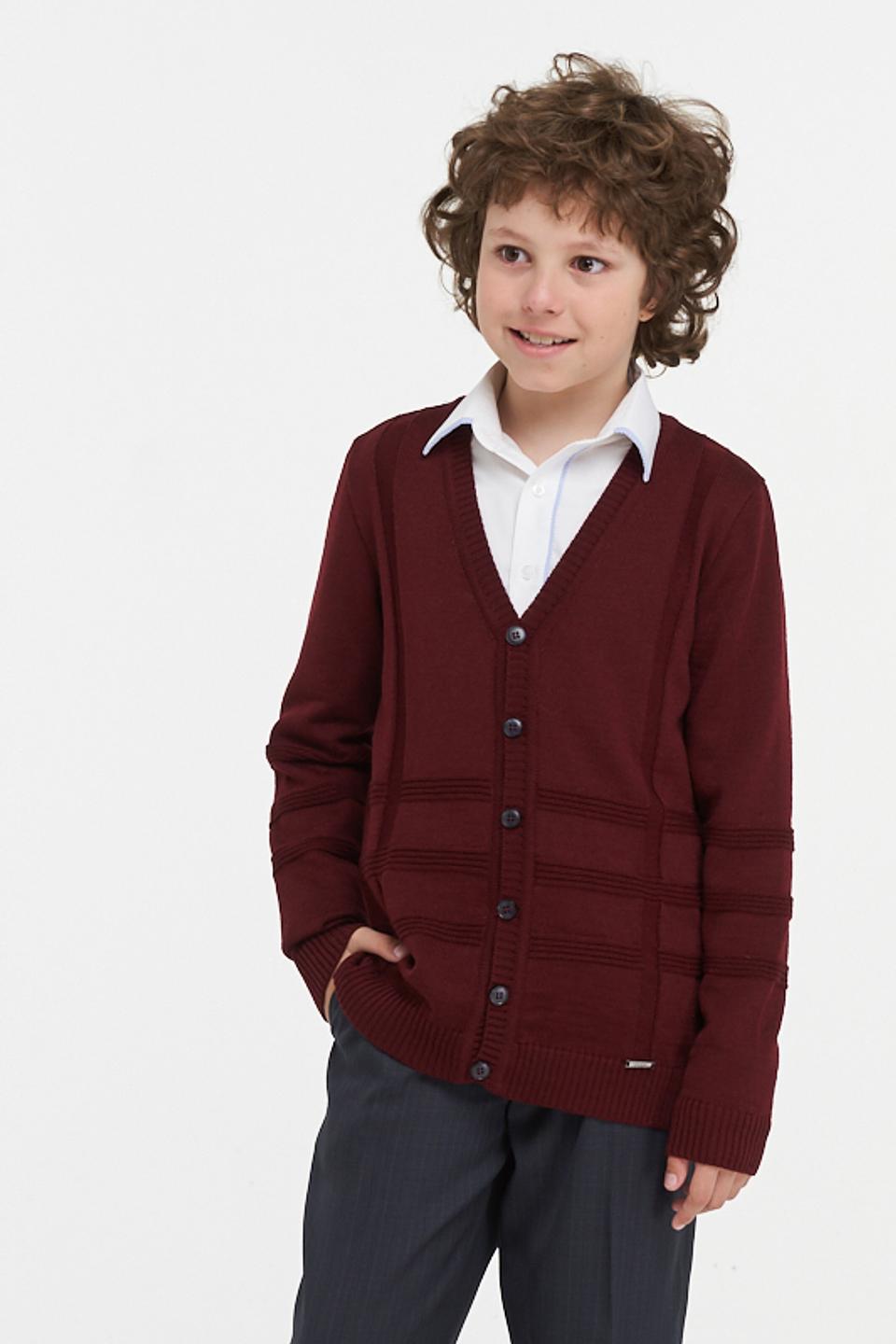 Кардиган VAY бордовый