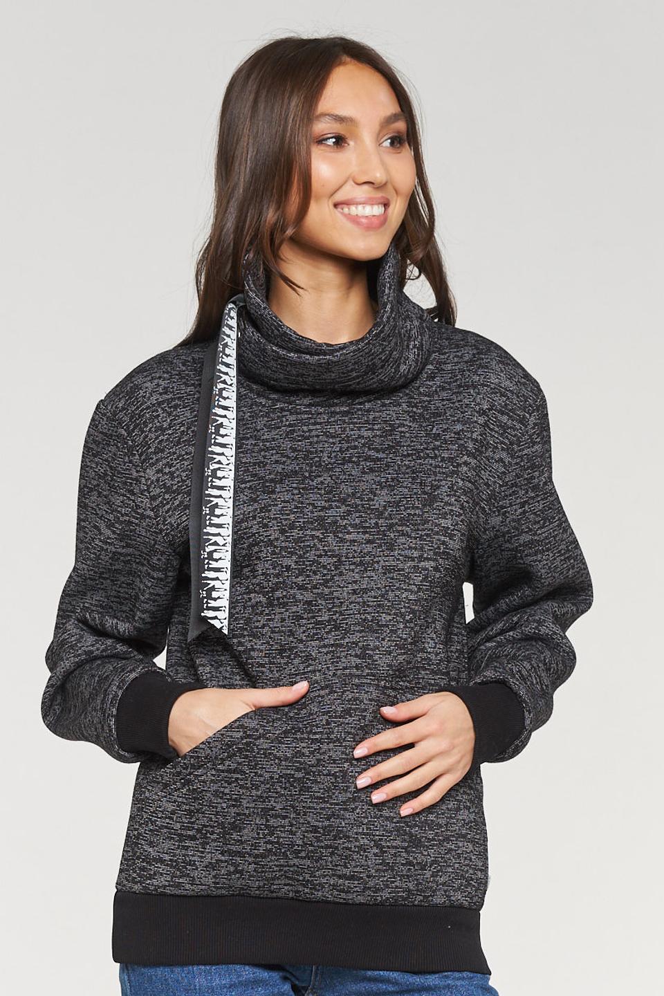 Толстовка VAY с высоким воротником