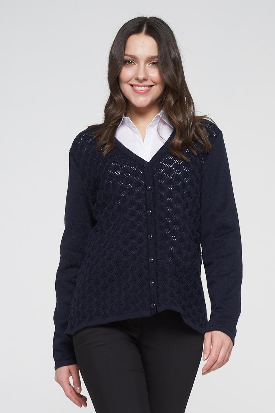 Кардиган VAY с узором "ромб"