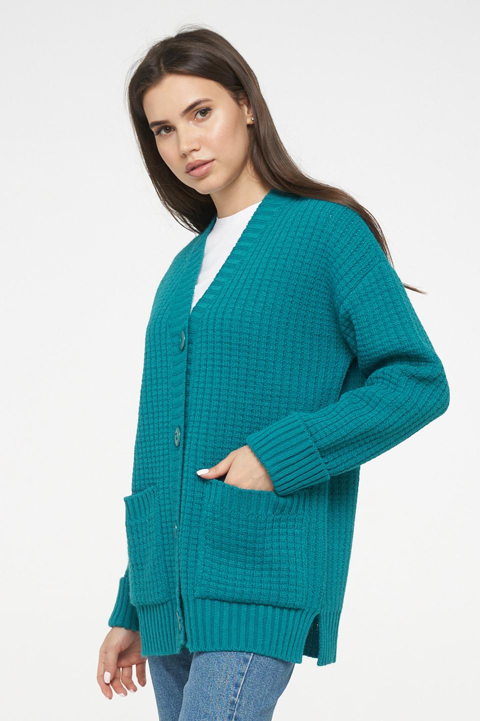 Кардиган VAY женский изумрудный