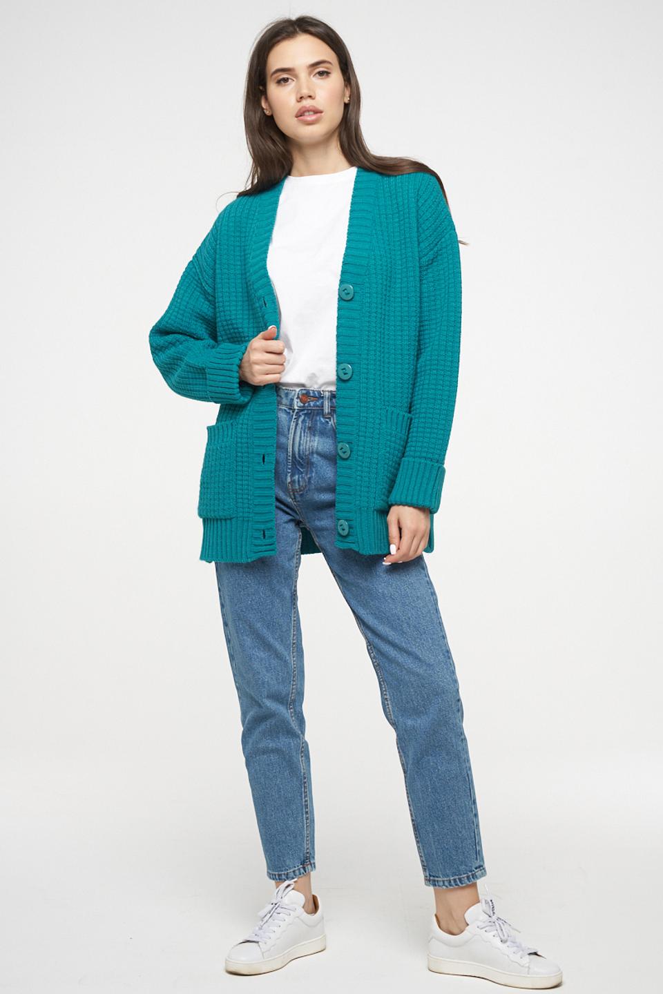 Кардиган VAY женский изумрудный