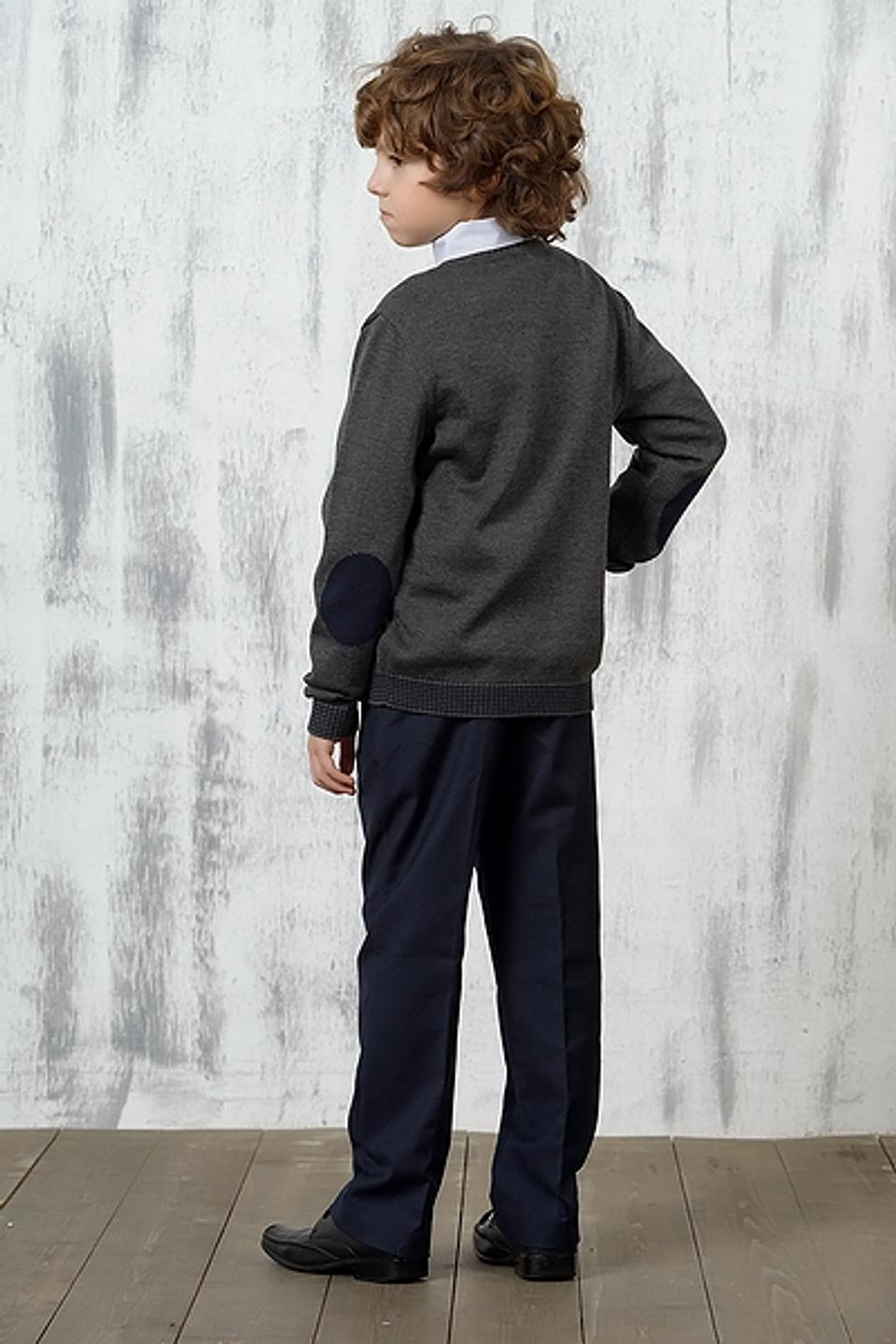 Джемпер VAY серый с локтями