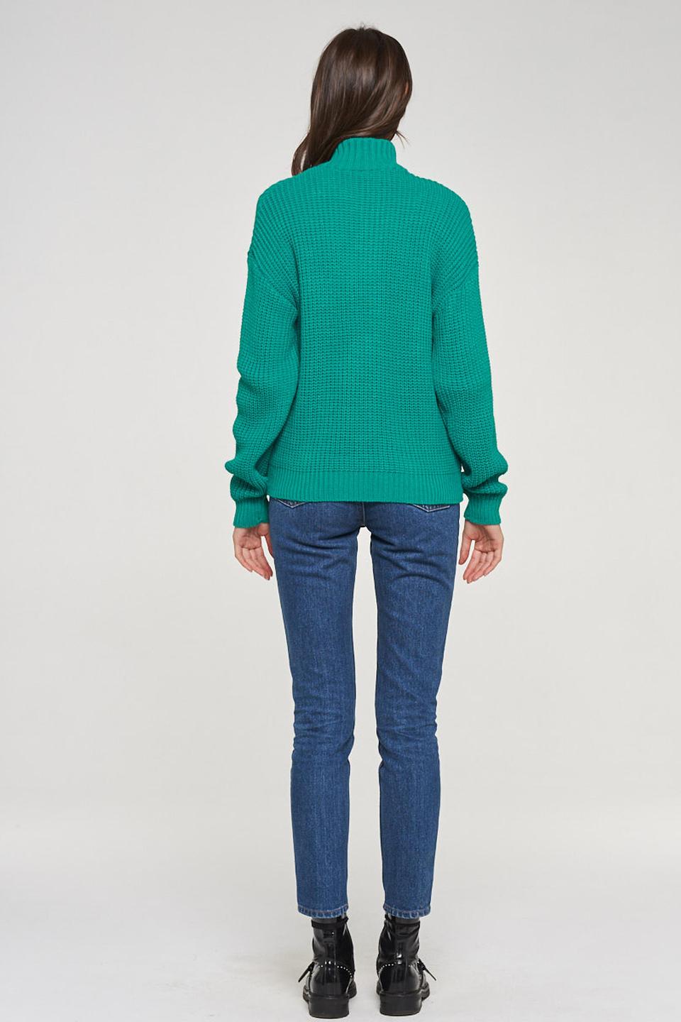 Жакет BE YOU вязаный зелёный