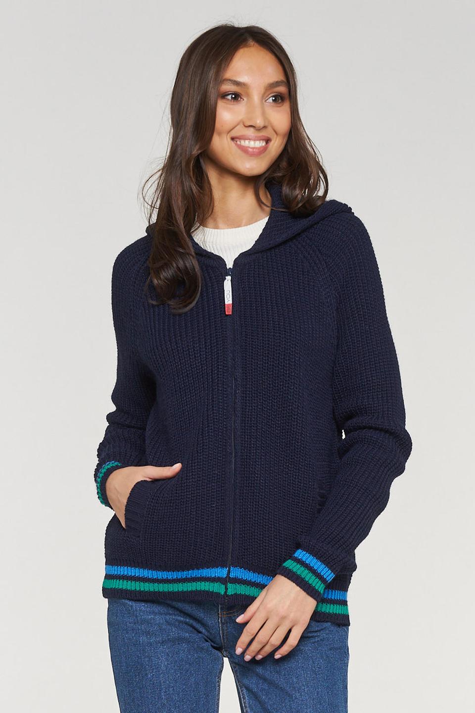 Жакет BE YOU вязаный с капюшоном