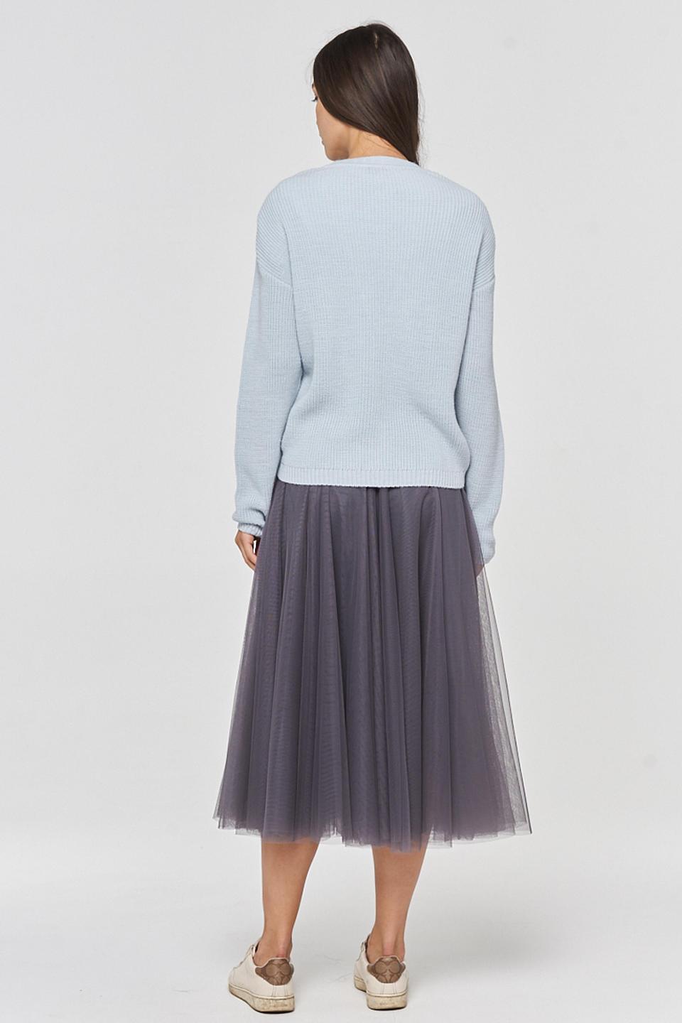 Кардиган BE YOU голубой вязаный