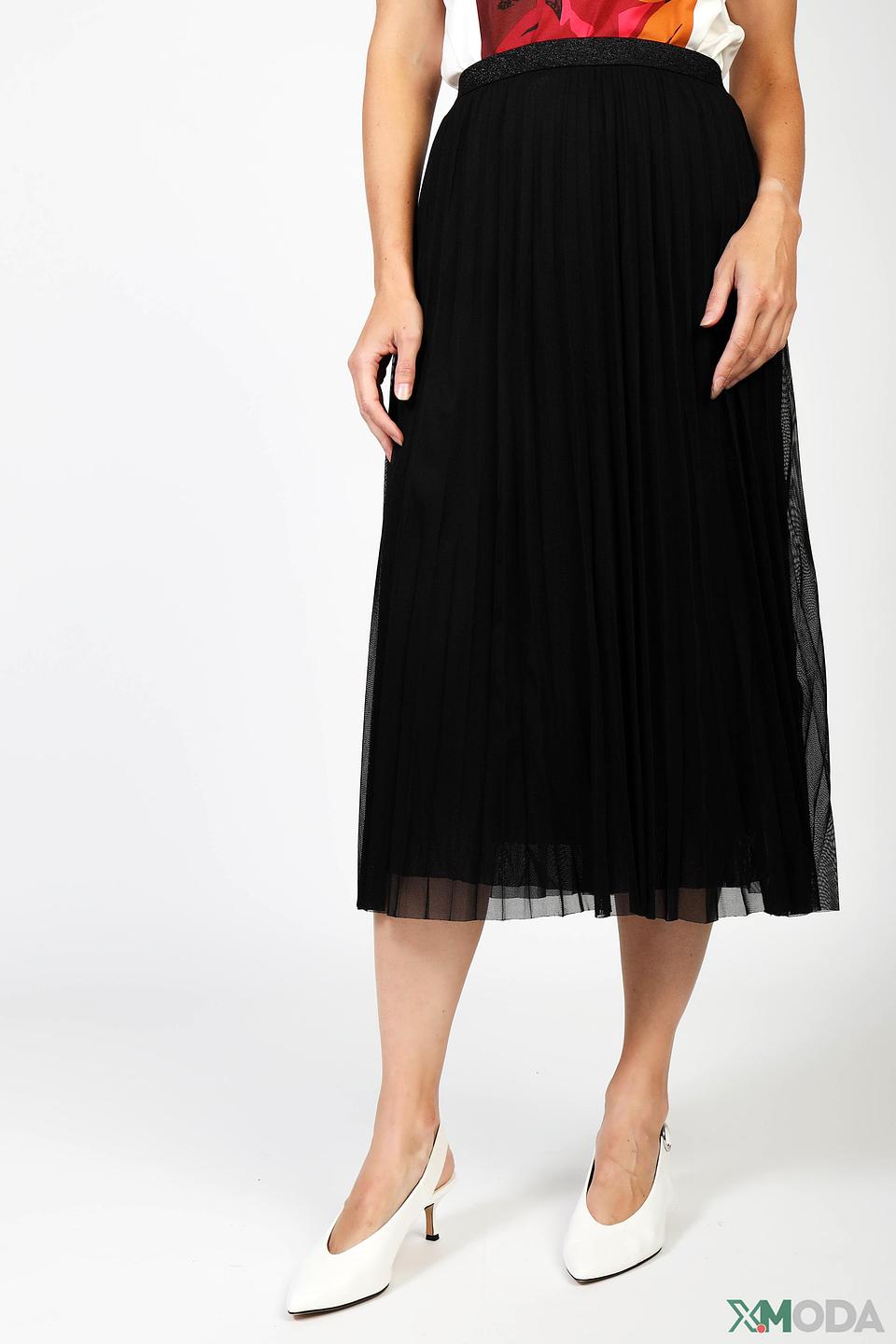 Юбка Oui плиссированная чёрная