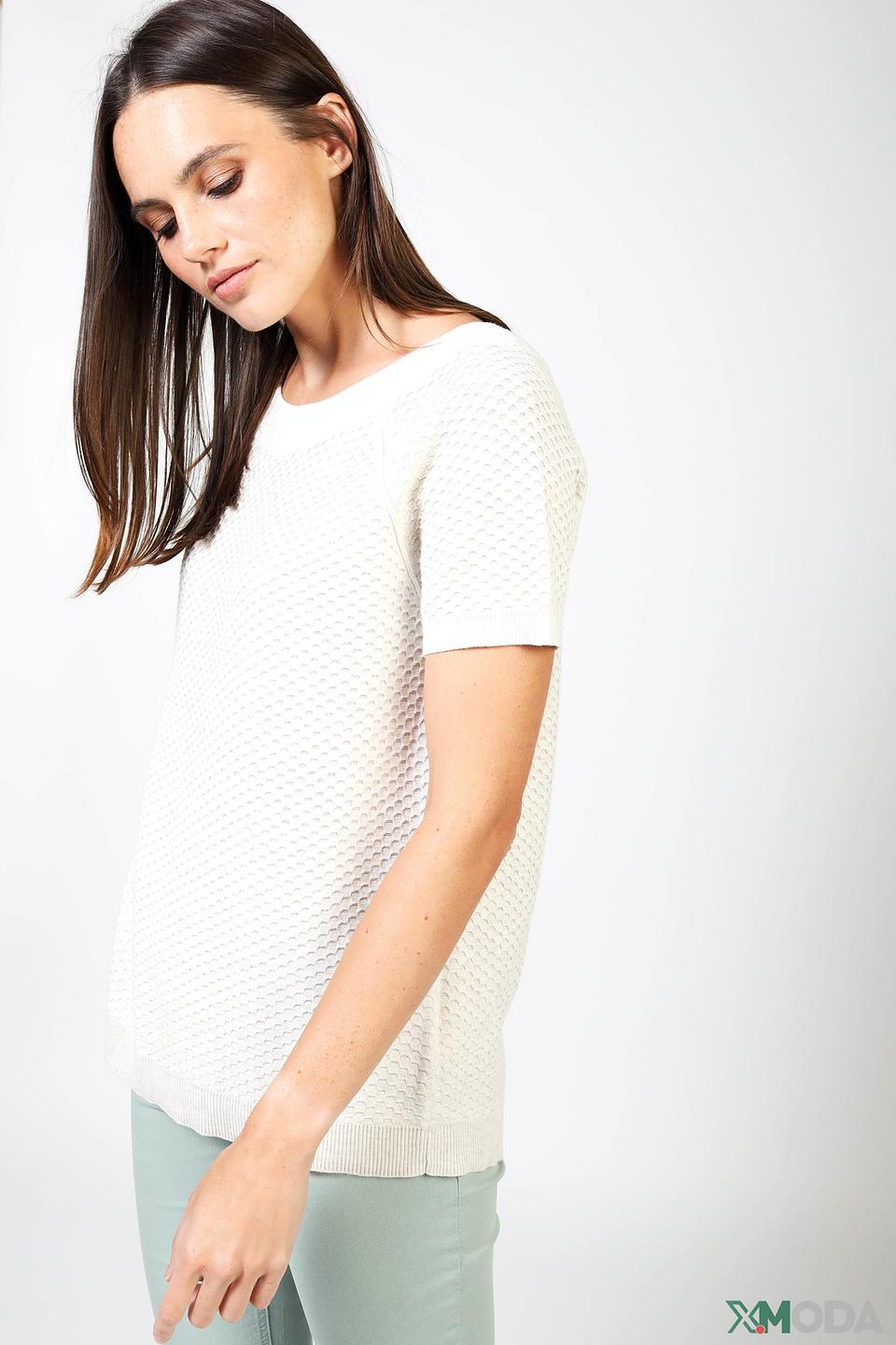 Пуловер Oui с текстурой "соты"