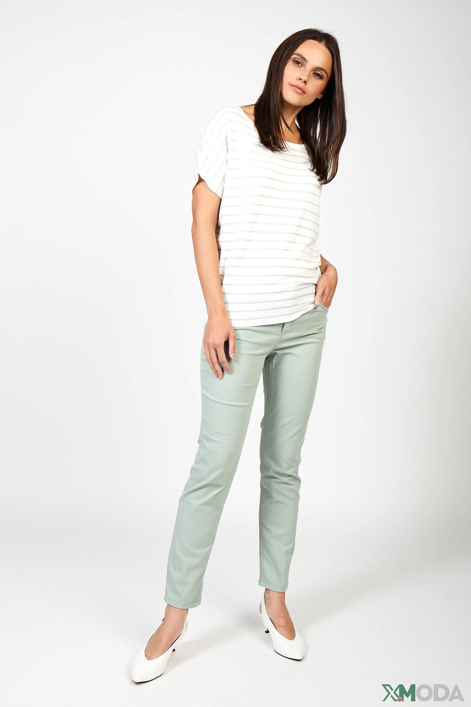 Пуловер Oui в полоску