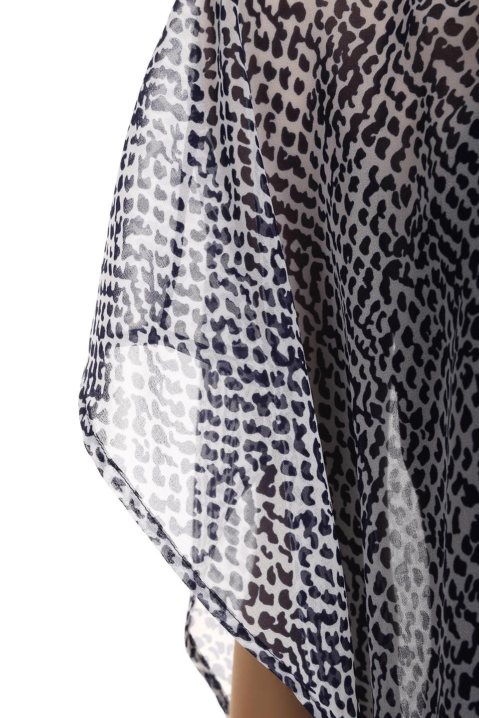 Блуза Steilmann, белая с чёрным принтом