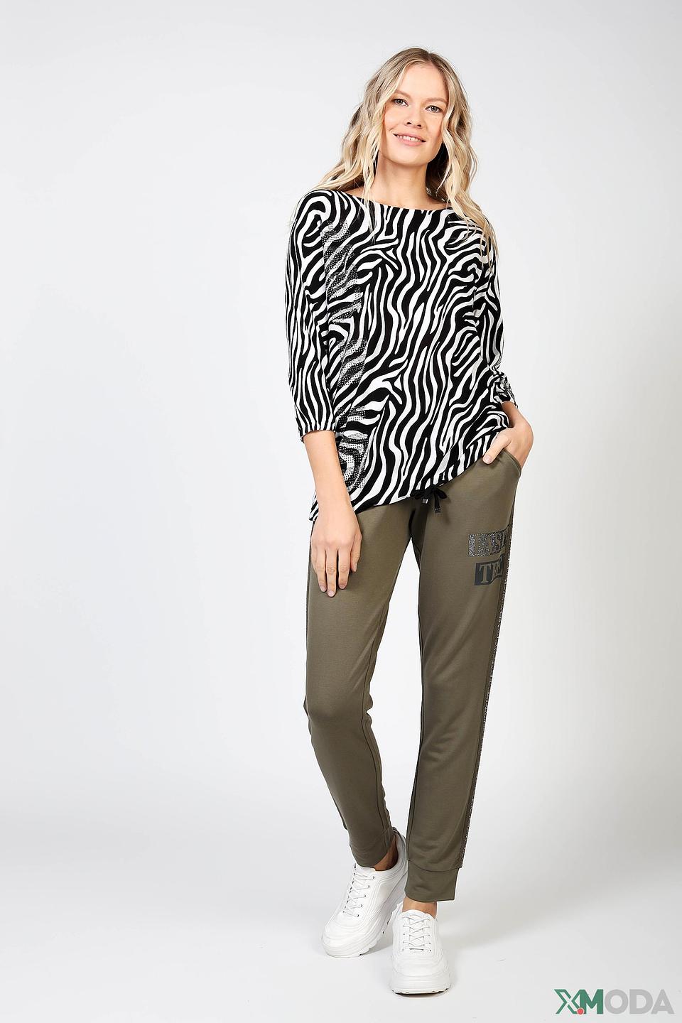 Пуловер Monari принт зебра