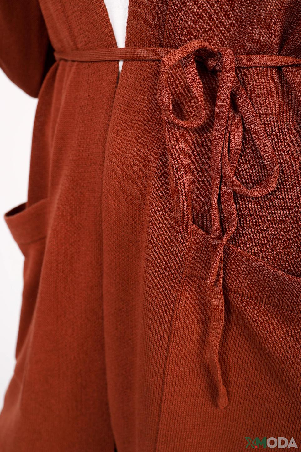 Жакет Oui рыжий с поясом