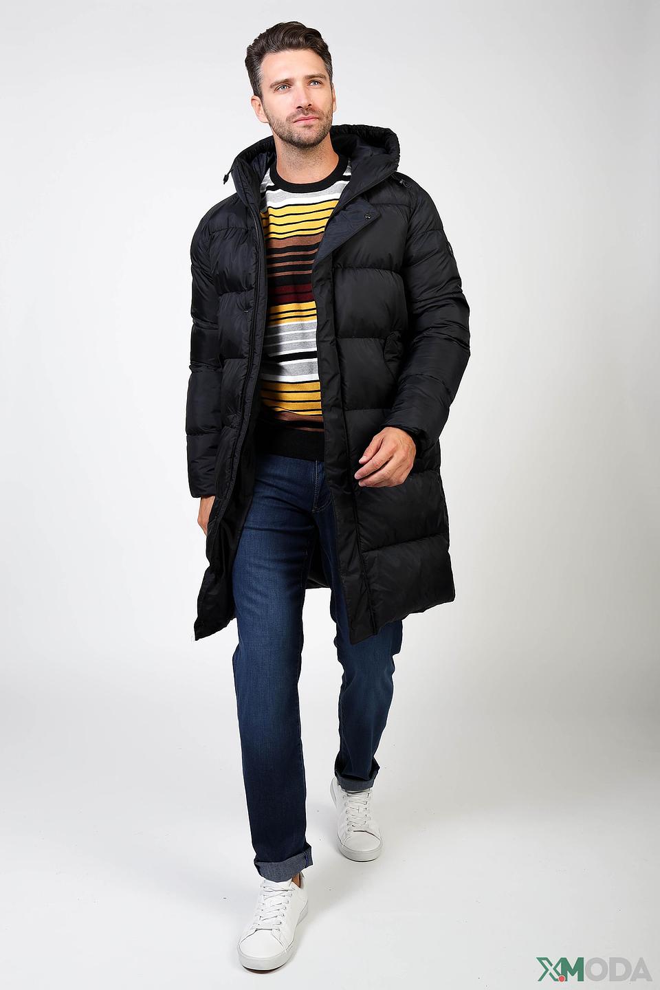 Пальто Bugatti стеганое чёрное