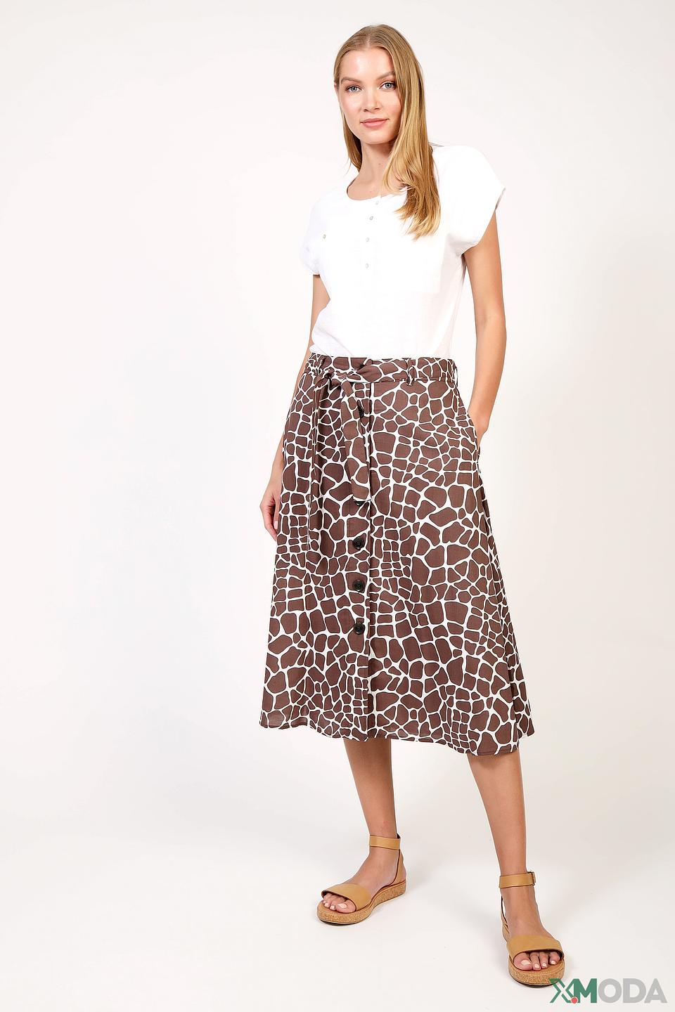 Блуза Olsen с рукавами-воланами белая