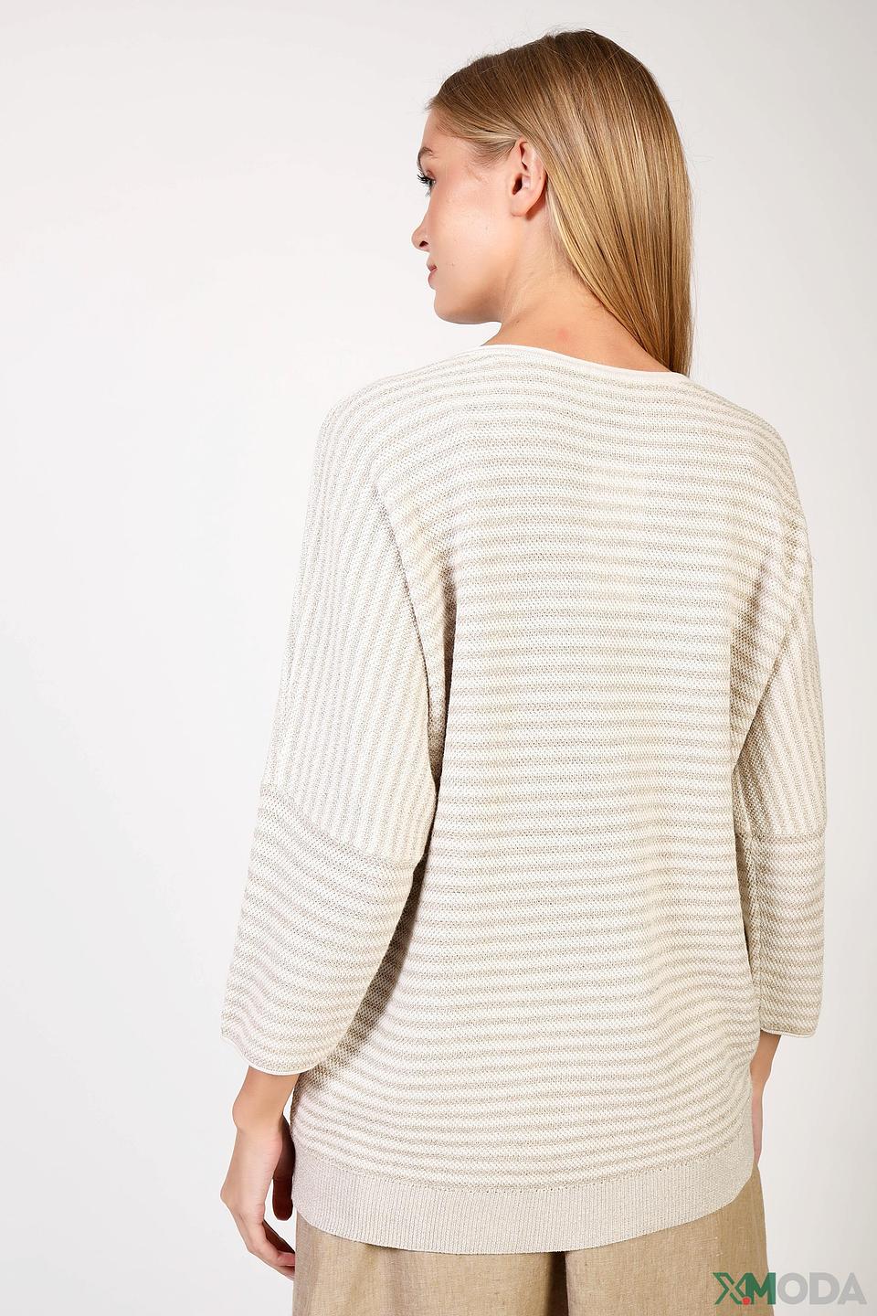 Пуловер Taifun в полоску бежевый