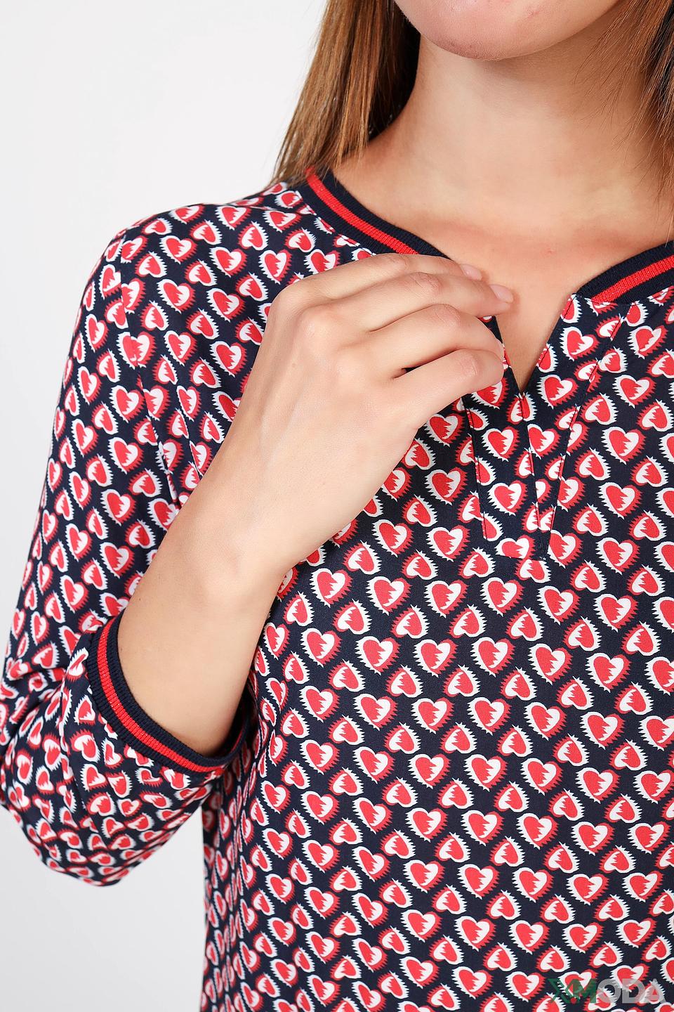 Блуза Rabe collection с принтом сердец