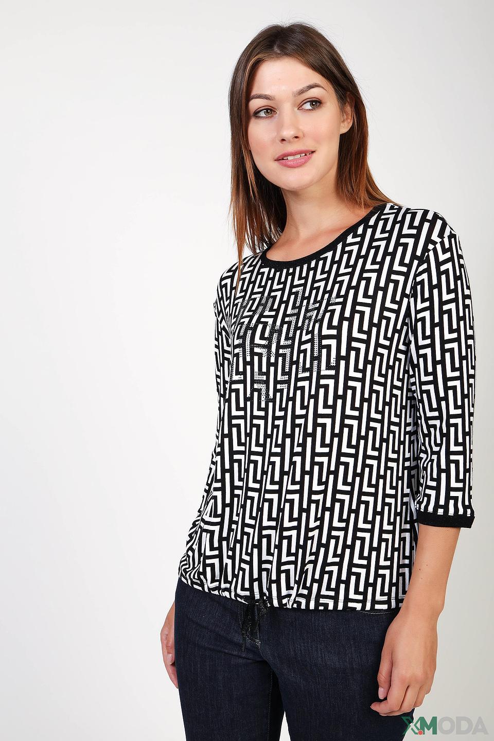 Пуловер Lecomte с геометрическим принтом