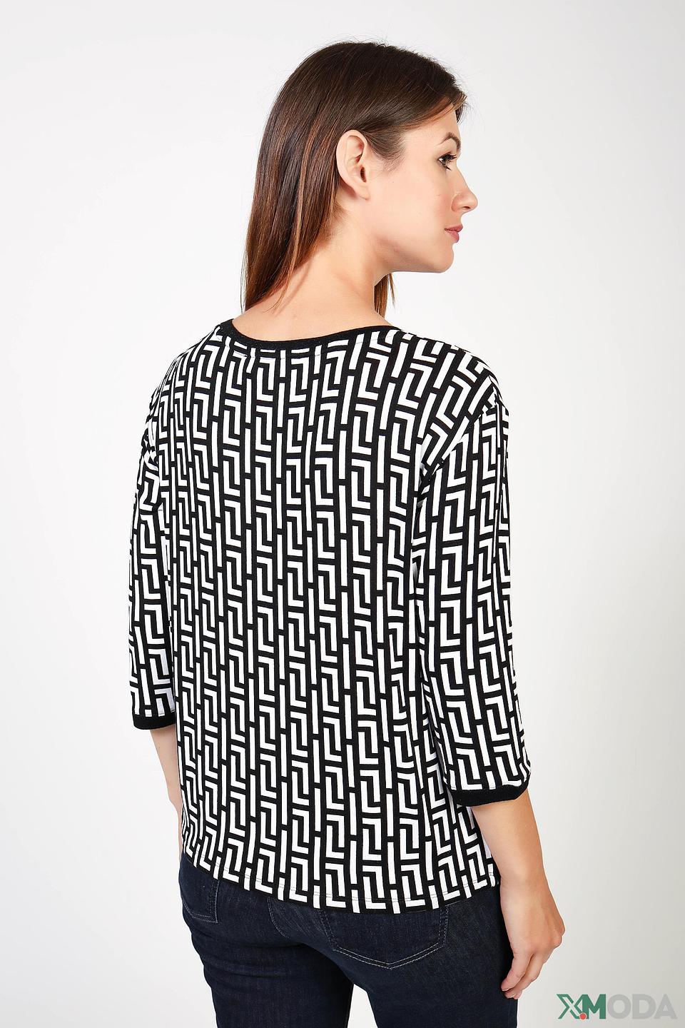 Пуловер Lecomte с геометрическим принтом