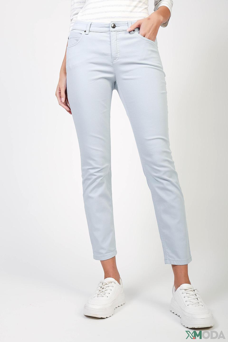 Брюки Oui голубые Slim Fit