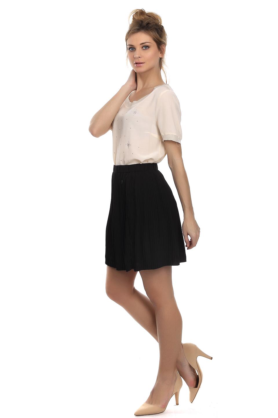 Юбка Tom Tailor плиссированная чёрная