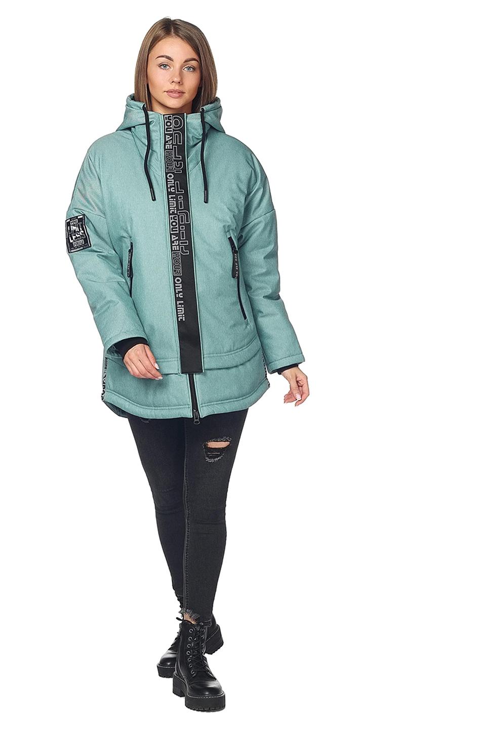 Куртка Alpex бирюзовая с капюшоном