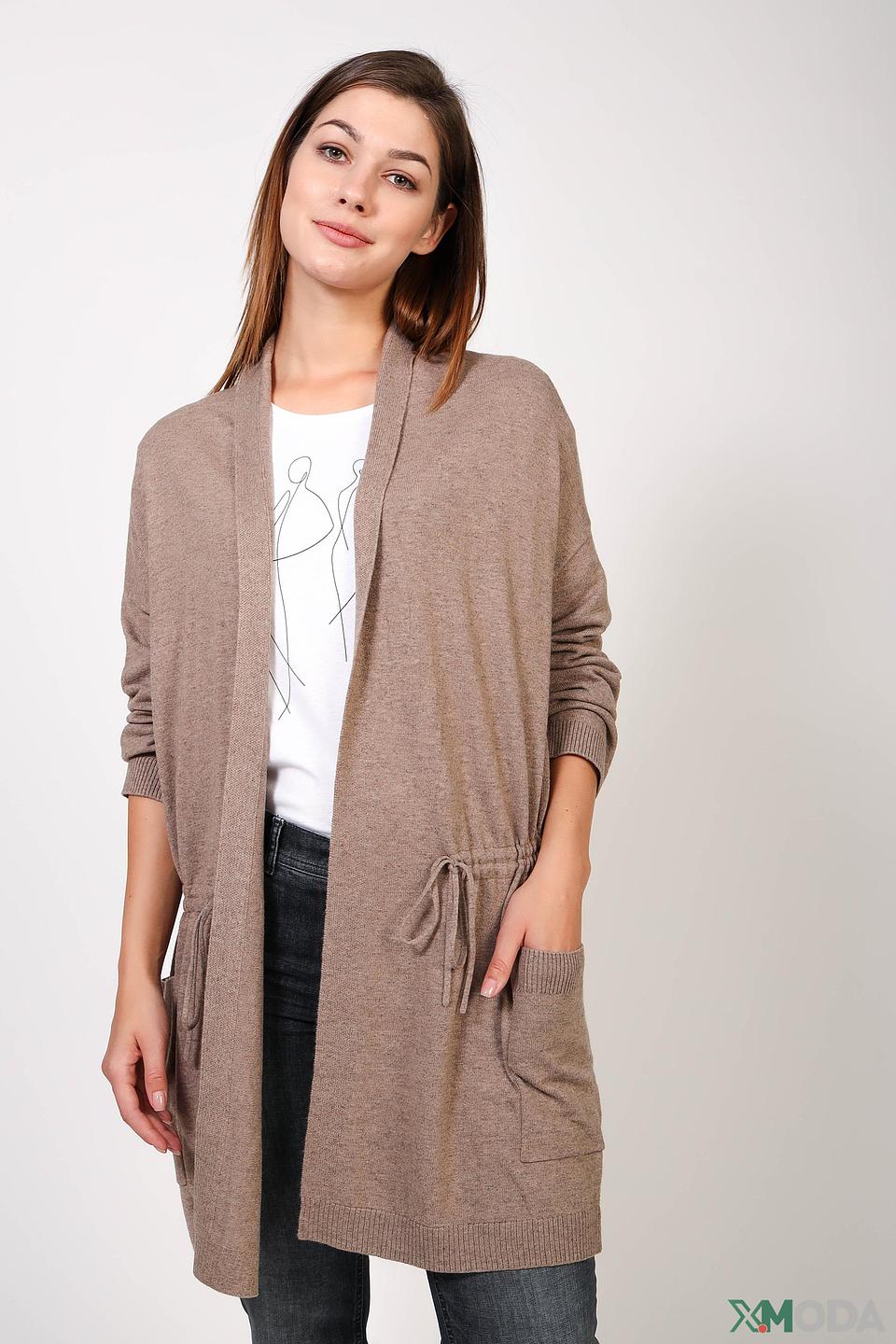 Жакет Oui вязаный бежевый