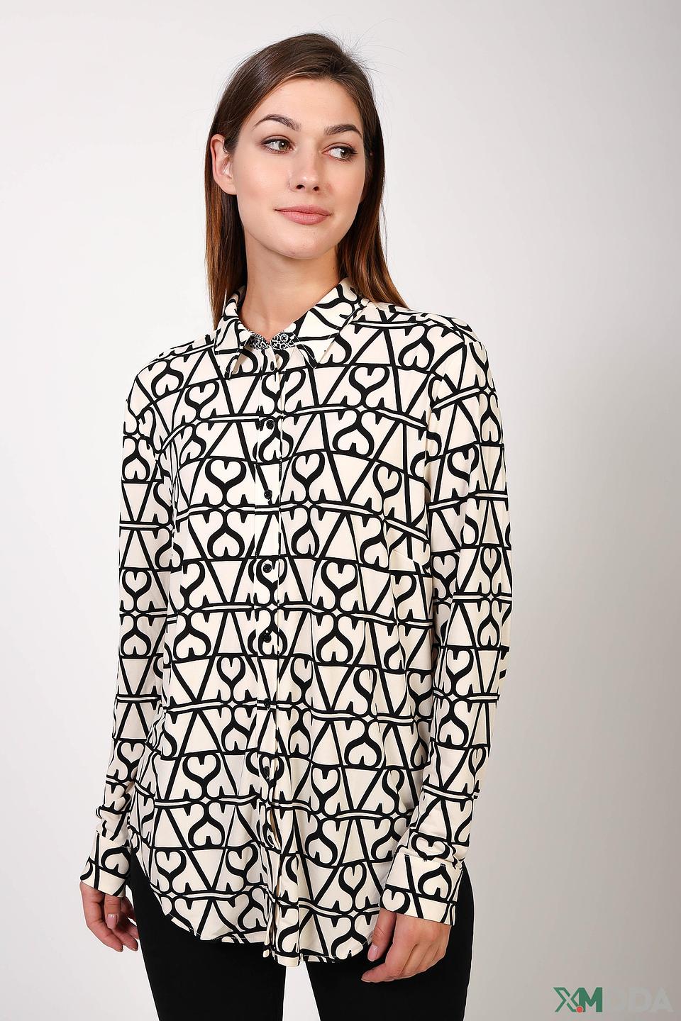 Рубашка Oui с принтом сердец