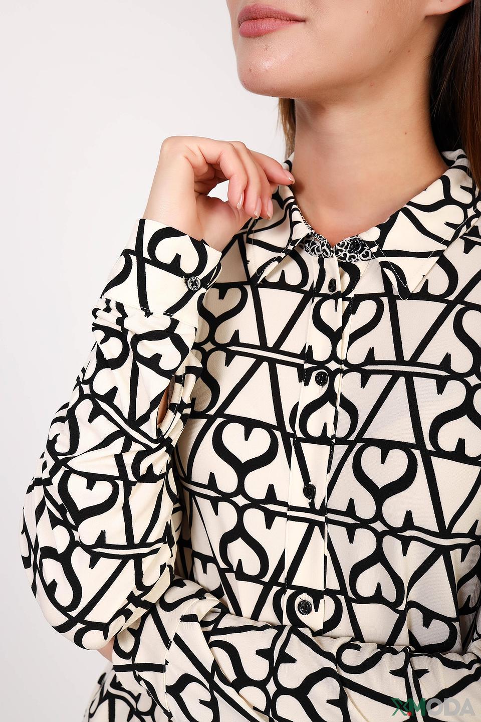 Рубашка Oui с принтом сердец