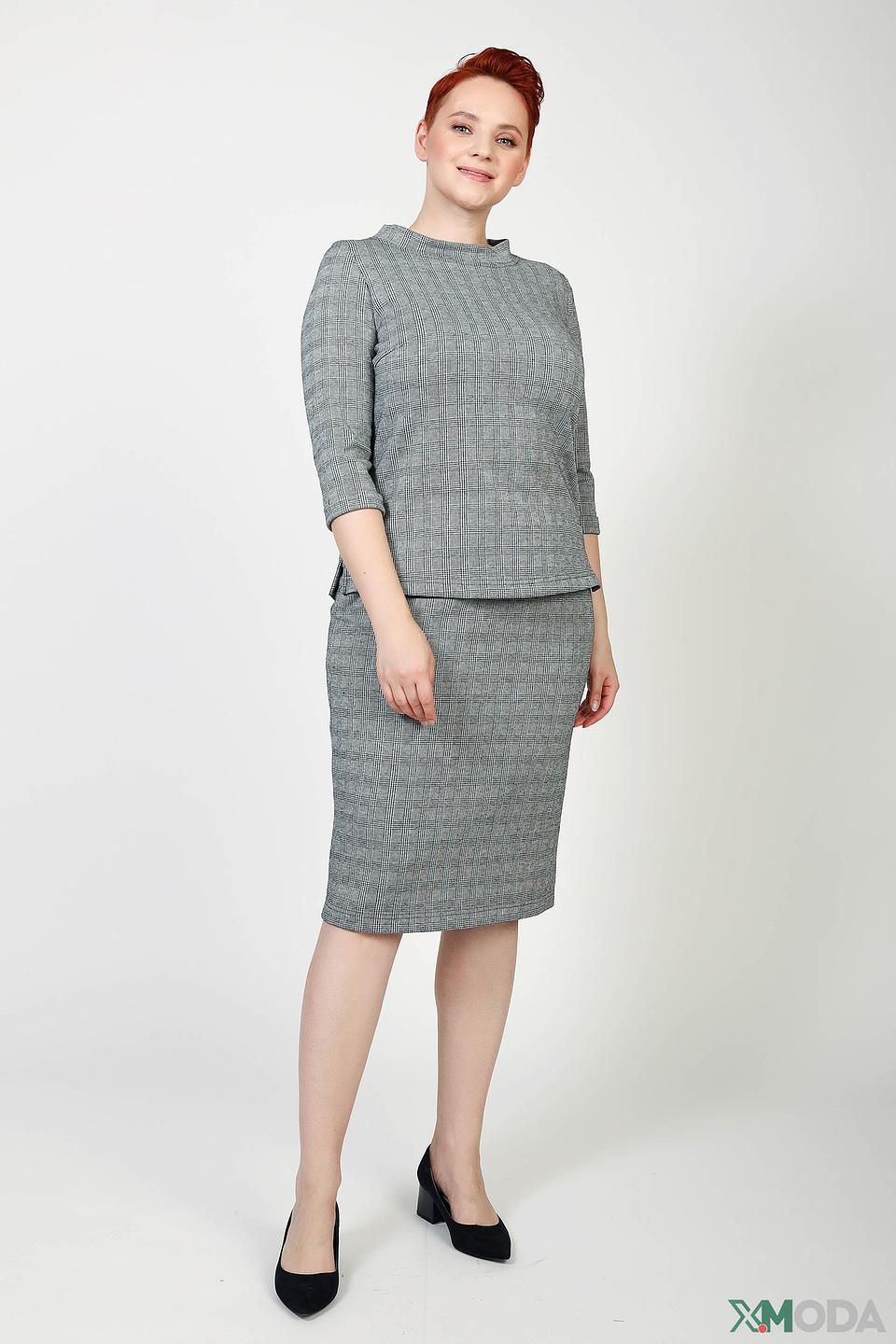 Пуловер Eugen Klein в клетку серый