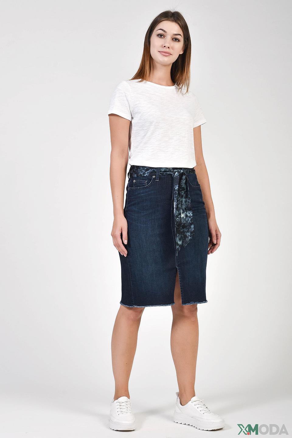 Юбка Cambio джинсовая с поясом