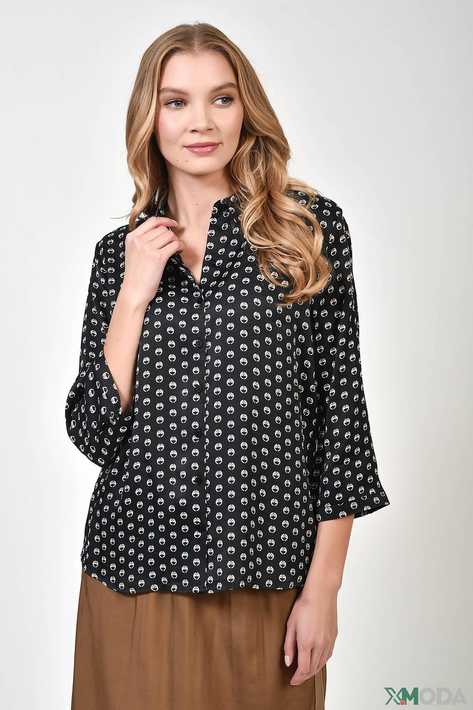 Блуза Gerry Weber с принтом чёрный