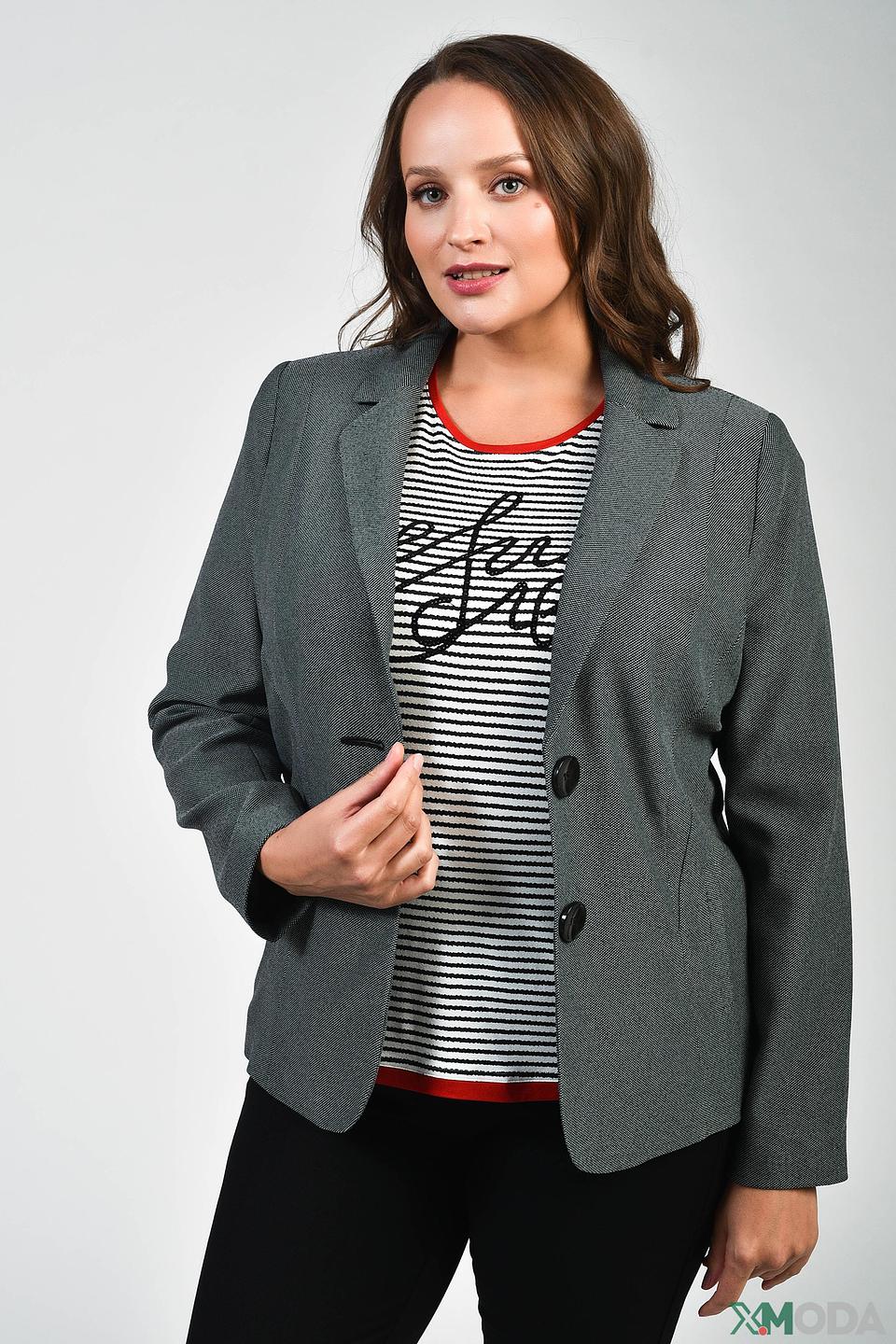 Жакет Frank Walder в клетку серый