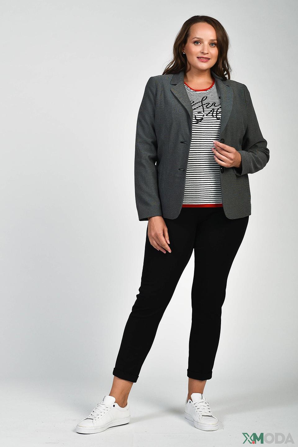 Жакет Frank Walder в клетку серый