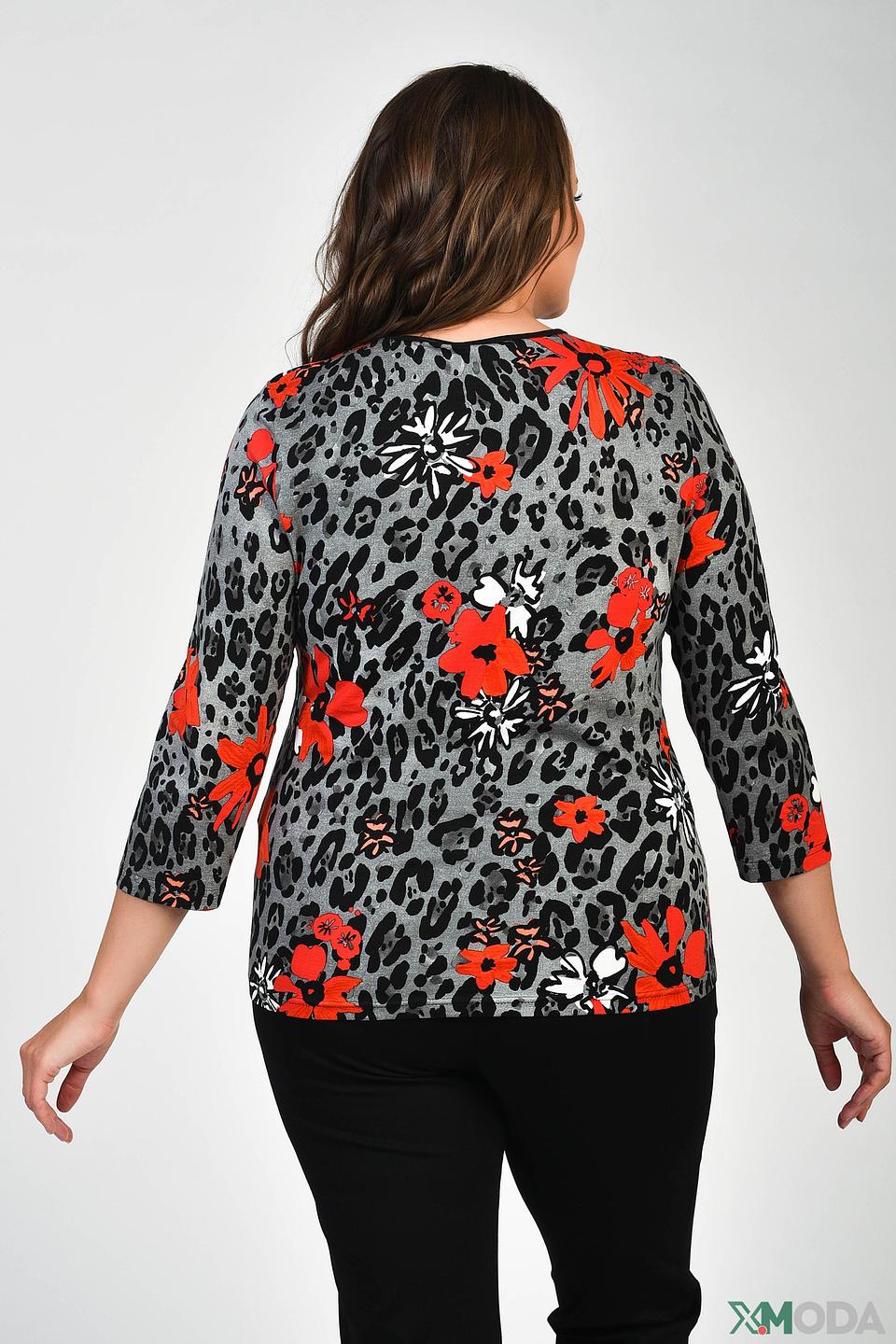 Футболка Lebek с цветочным принтом