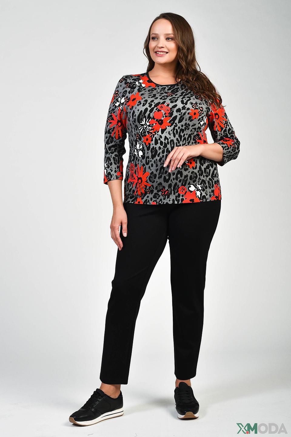 Футболка Lebek с цветочным принтом