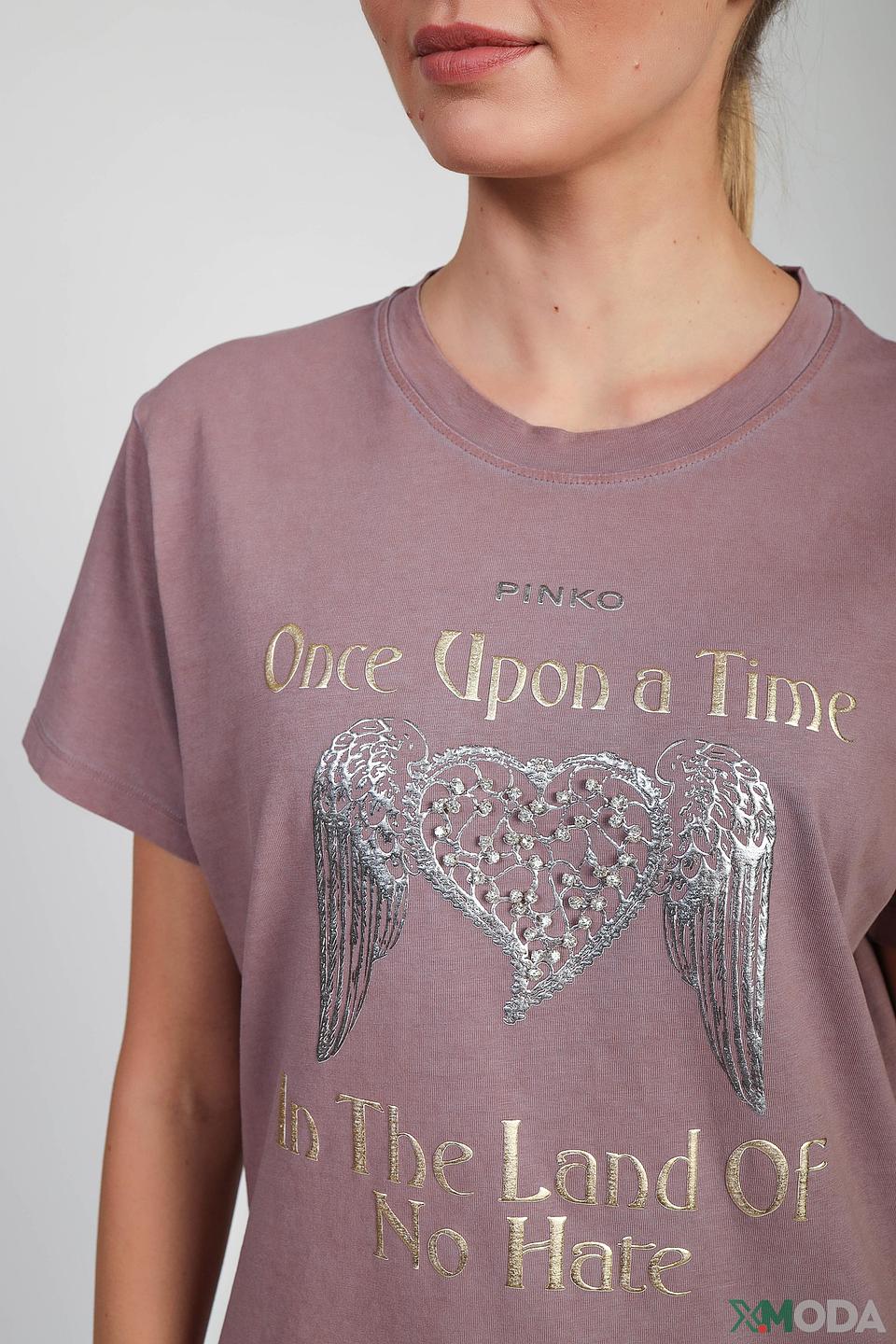 Футболка Pinko с принтом