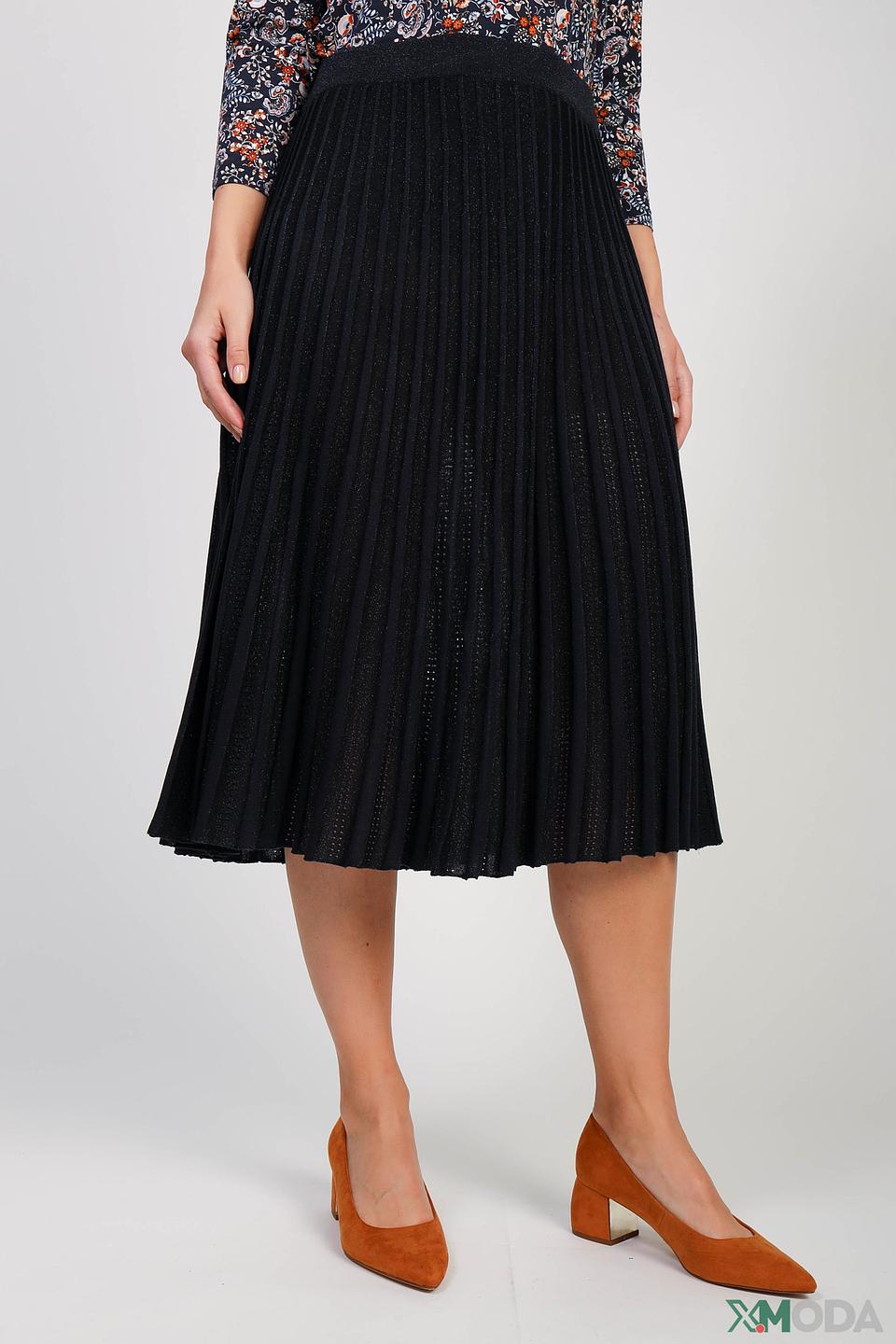 Юбка Lecomte плиссированная чёрная