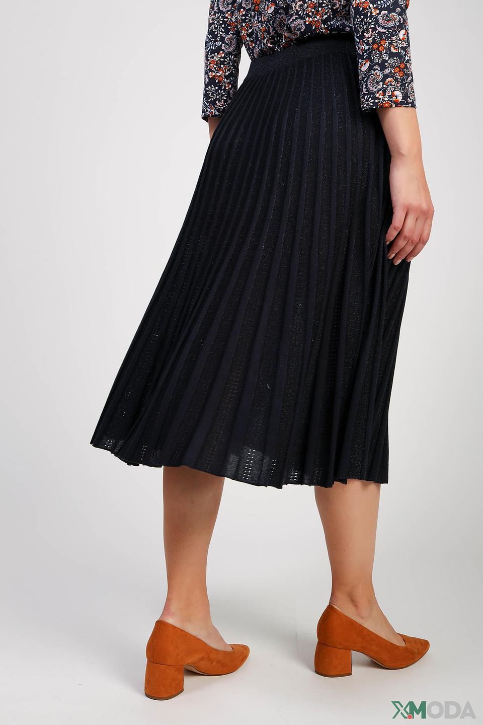 Юбка Lecomte плиссированная чёрная