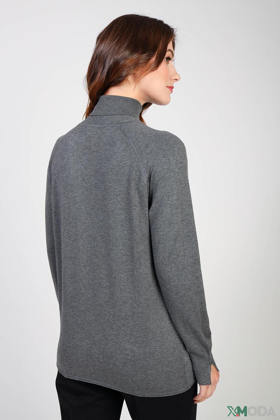 Водолазка Gaudi Jeans серая с вырезами