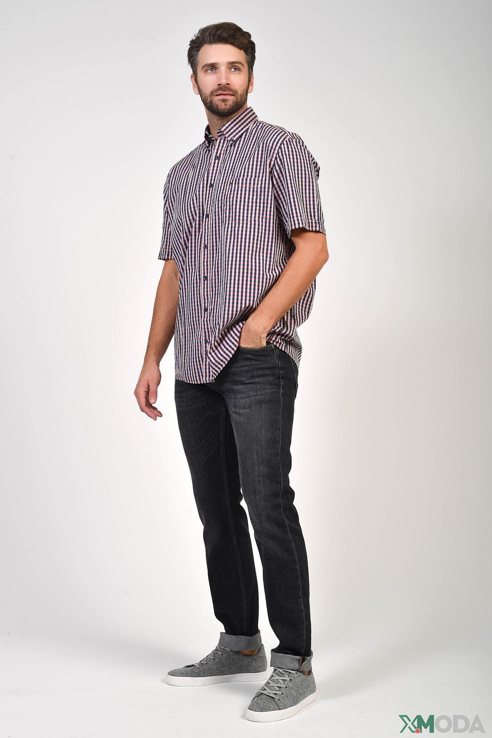 Рубашка кр Casa Moda в клетку