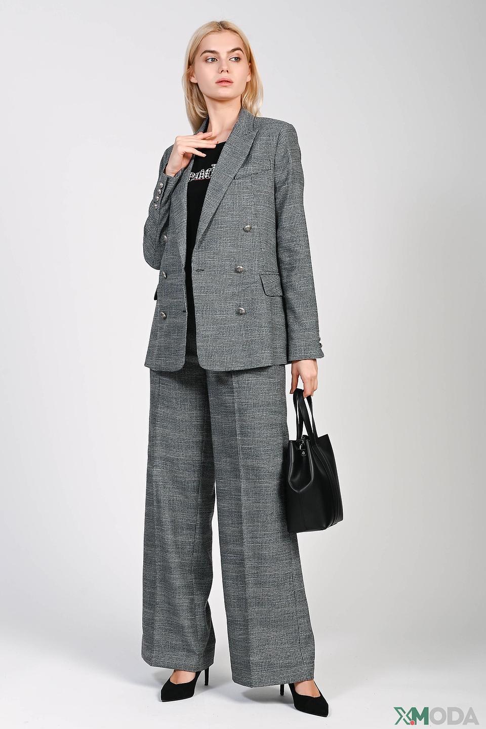 Жакет Monari в клетку серый