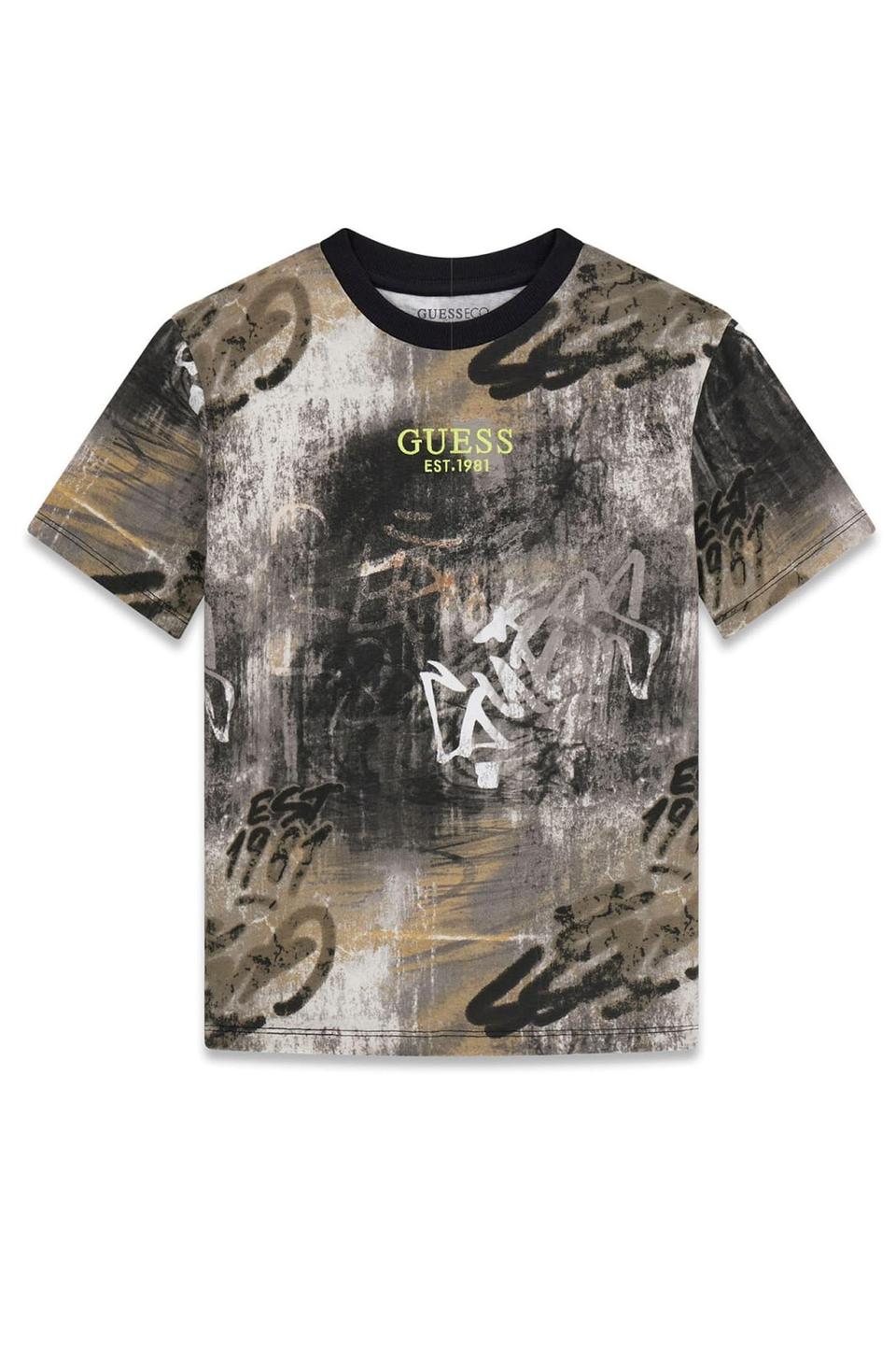 Футболка Guess с принтом в стиле граффити